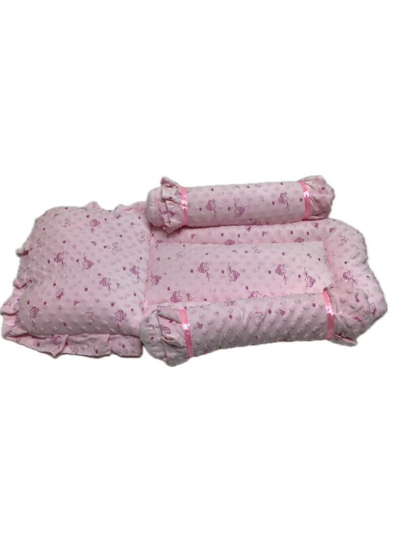 BABY COMFORT BED WITH ATTACHED PILLOW