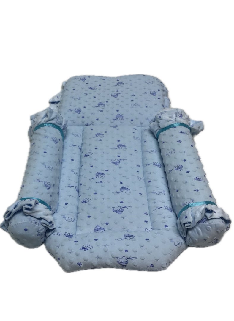 BABY COMFORT BED WITH ATTACHED PILLOW