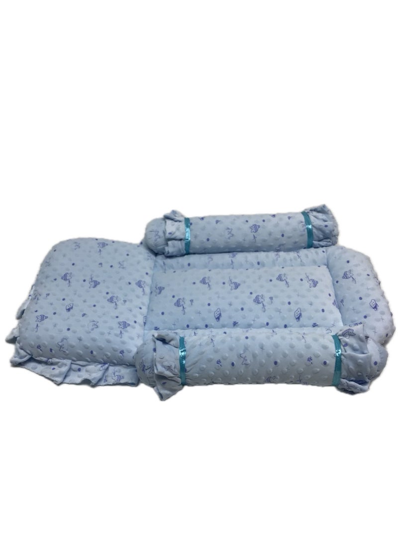 BABY COMFORT BED WITH ATTACHED PILLOW