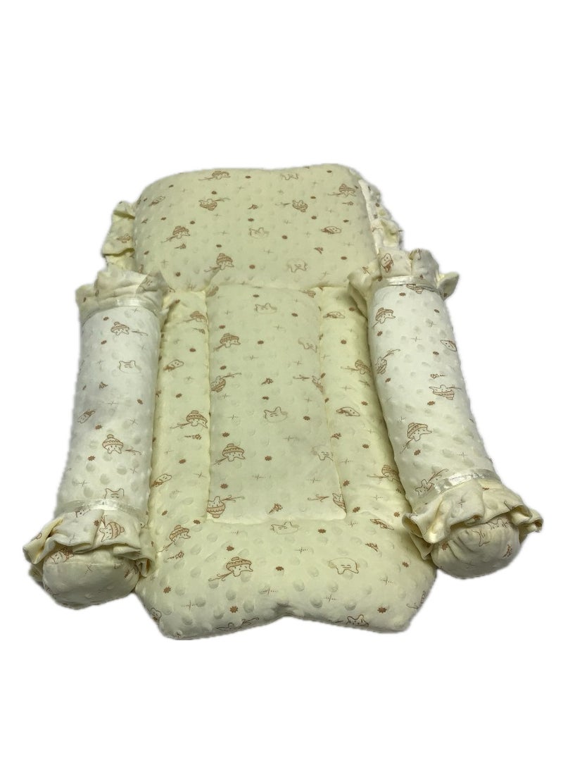 BABY COMFORT BED WITH ATTACHED PILLOW