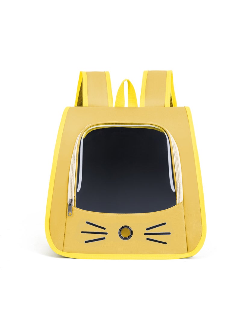 Summer Foldable Breathable Pet Carrier Backpack Yellow