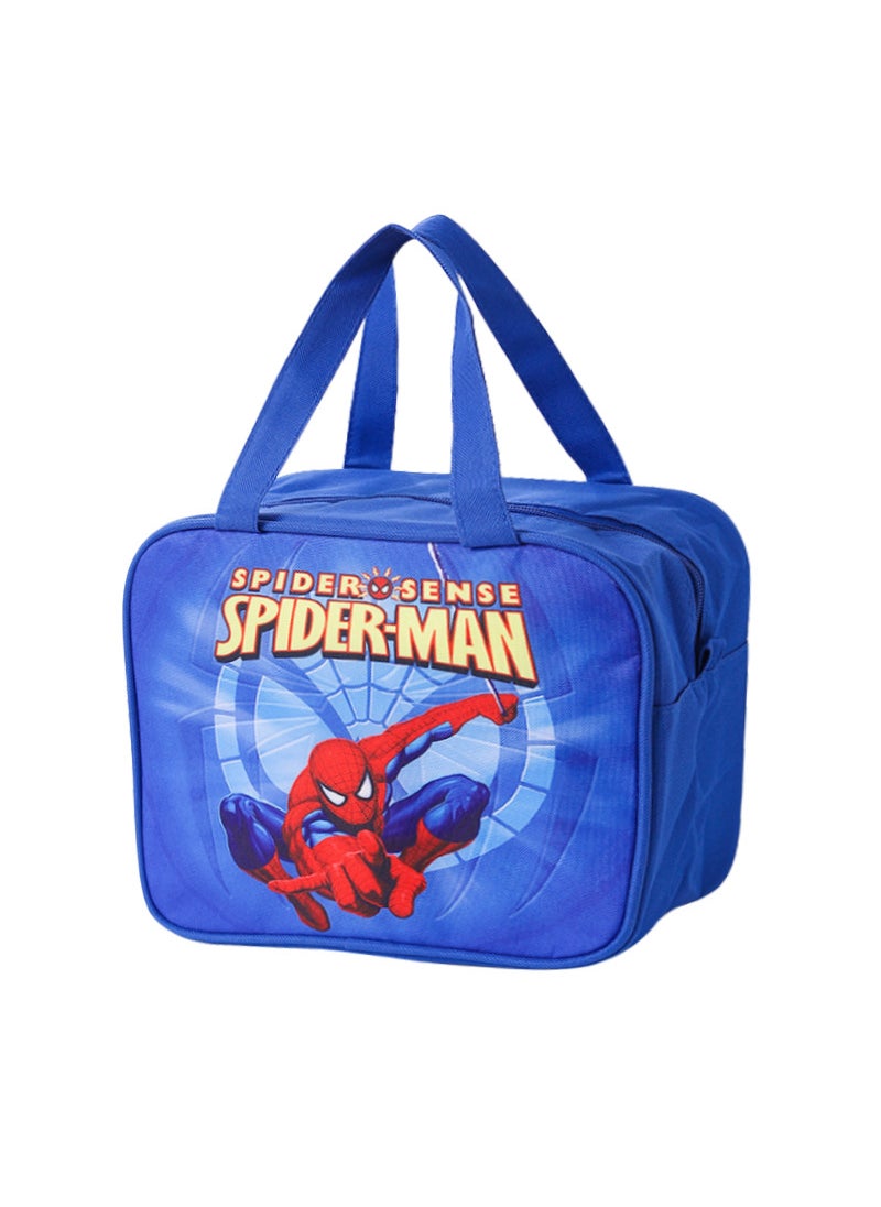 Cartoon Kids Thermal Lunch Bag Insulated No. 27 blue Spider