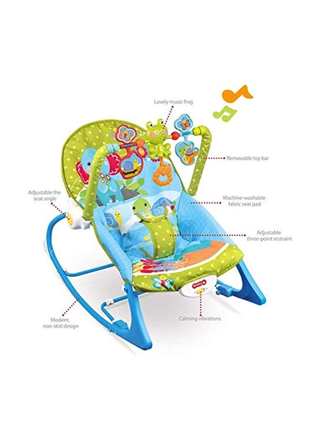 Multifunctional Baby Music Rocking Chair Cradle Swing With Toys And Music Vibration, 0 - 12 Months