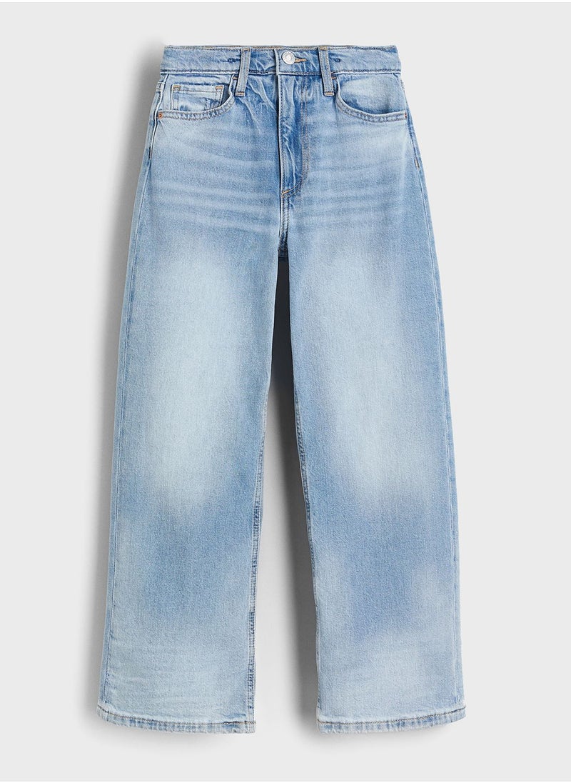 Kids Wide Leg Jeans