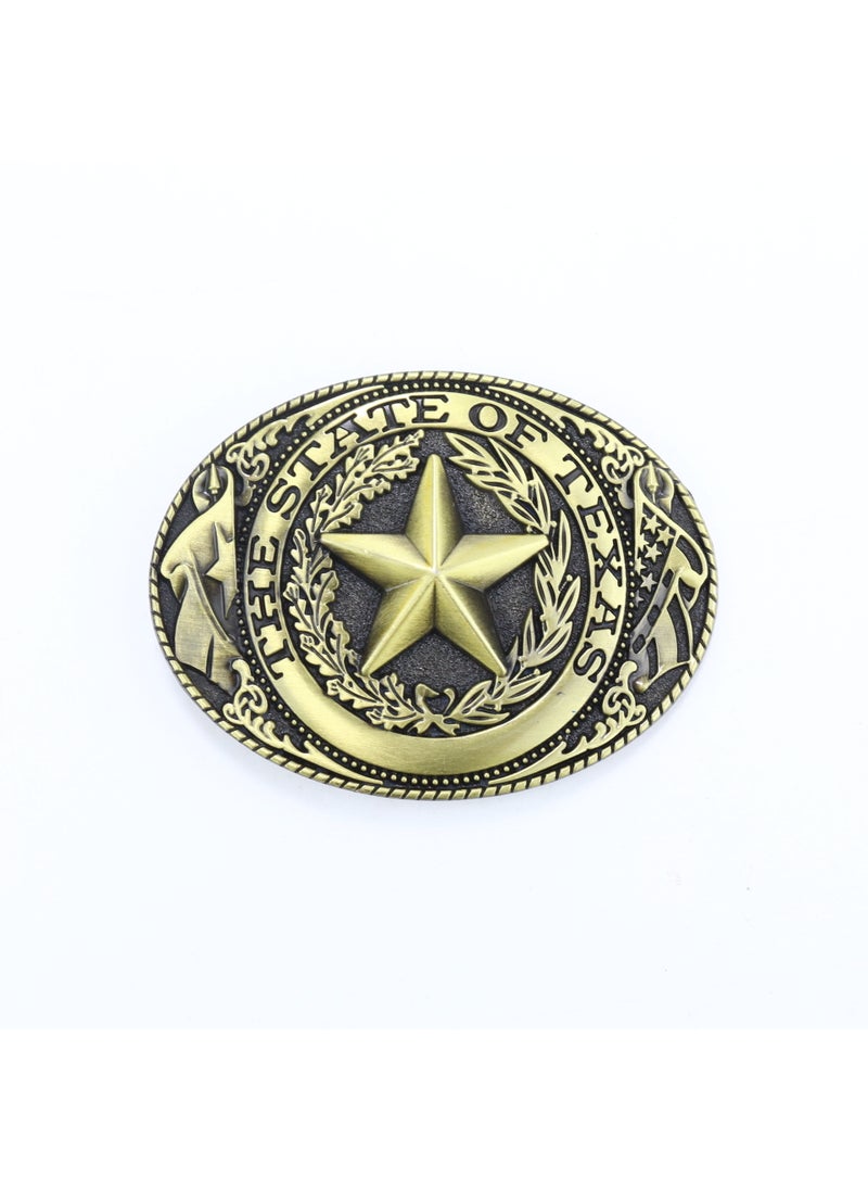 Vintage Texas Bull Star Belt Buckle BK119COPPER