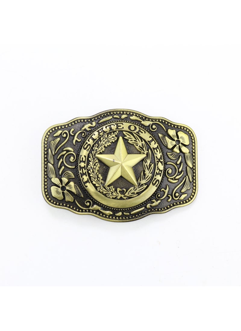 Vintage Texas Bull Star Belt Buckle BK118COPPER