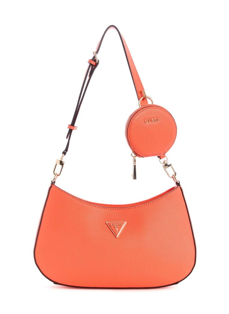 GUESS Ladies fashion zipper shoulder bag Orange