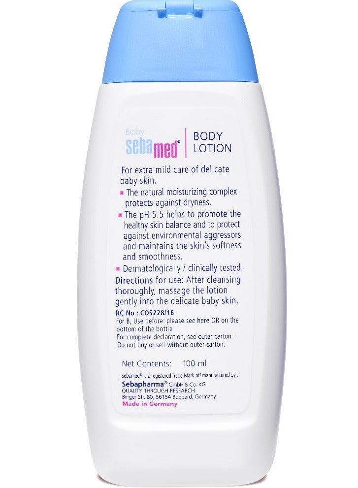 Pack Of 2 Sebamed Baby Body Lotion 100ml