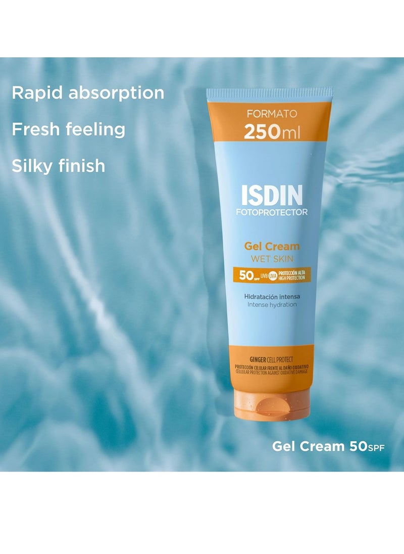 Fotoprotector Gel Cream SPF 50 250ml Refreshing and hydrating Sun Cream Rapid Absorption Water Resistant