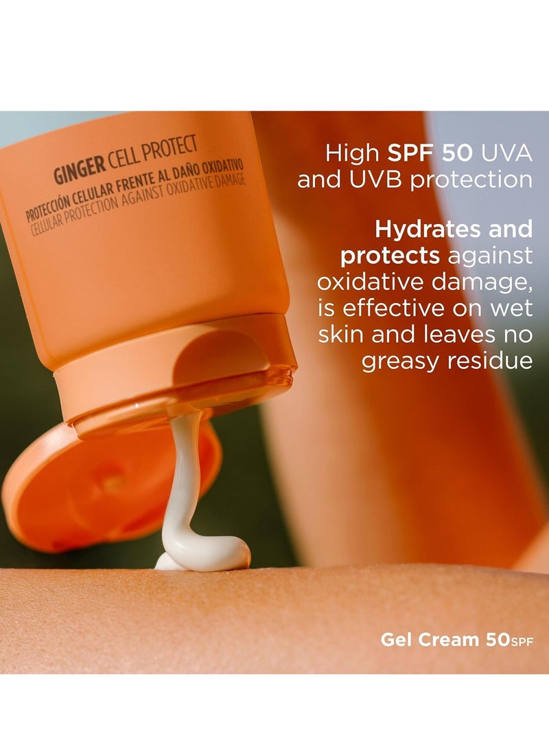 Fotoprotector Gel Cream SPF 50 250ml Refreshing and hydrating Sun Cream Rapid Absorption Water Resistant