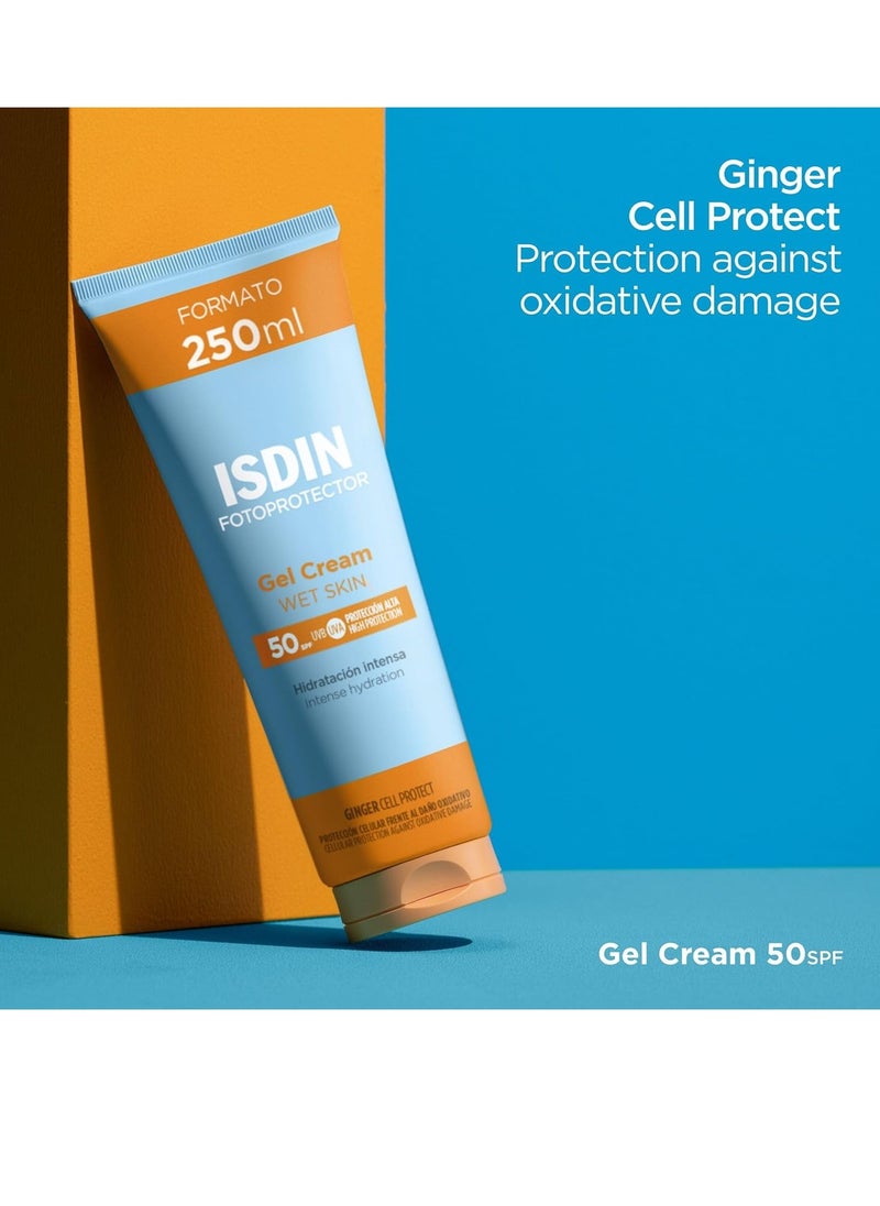 Fotoprotector Gel Cream SPF 50 250ml Refreshing and hydrating Sun Cream Rapid Absorption Water Resistant