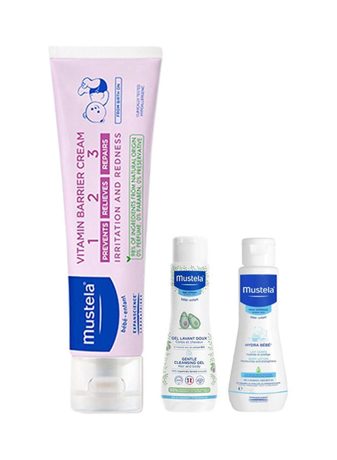 Vitamin 1,2,3 Barrier Baby Cream 50Ml + Cleansing Gel 50Ml (free) + Moisturising Body Lotion 50Ml (free)