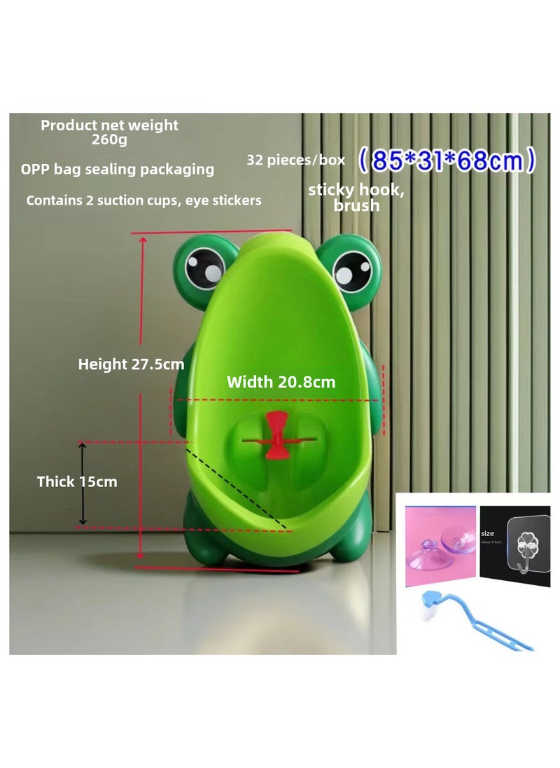 Kids Wall-Mounted Urinal Potty TrainingGreen (with hook brush) Green (with hook brush)