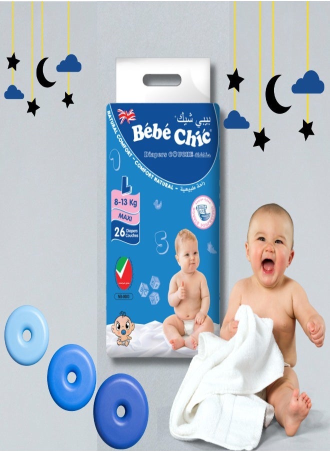 Bebe Chic Diapers Large (Regular Packing) 26pcs/Pack