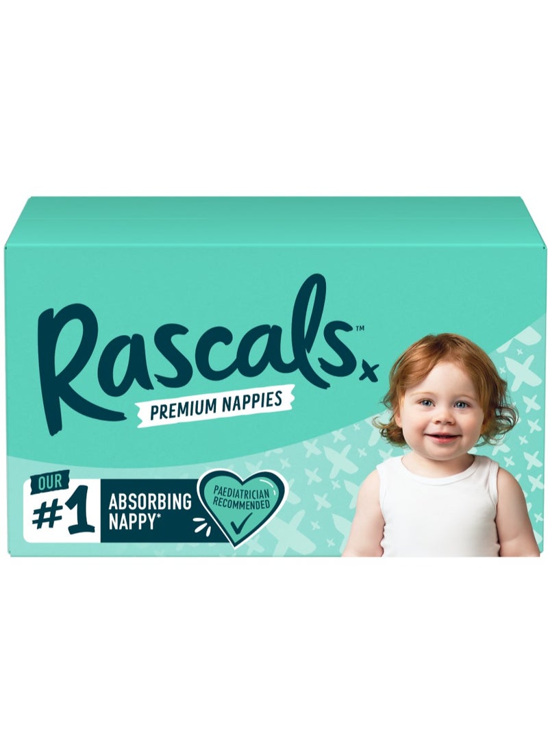 Rascals Premium Baby Diapers Jumbo Box - Size 7, 17+ kg, 54 Count