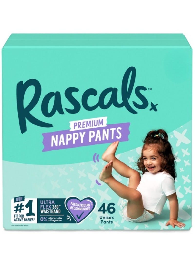 Rascals Training Diaper Pants - Ultra-Flex 360° Waistband, Pediatrician Recommended, Unisex Diapers for Boys & Girls