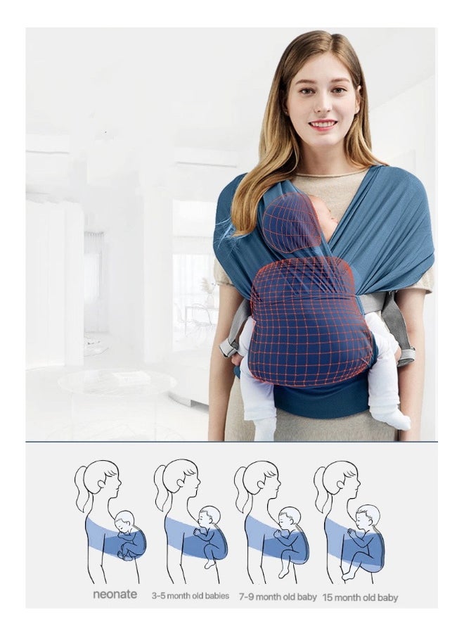 Versatile Front-Facing Baby Sling Wrap Carrier