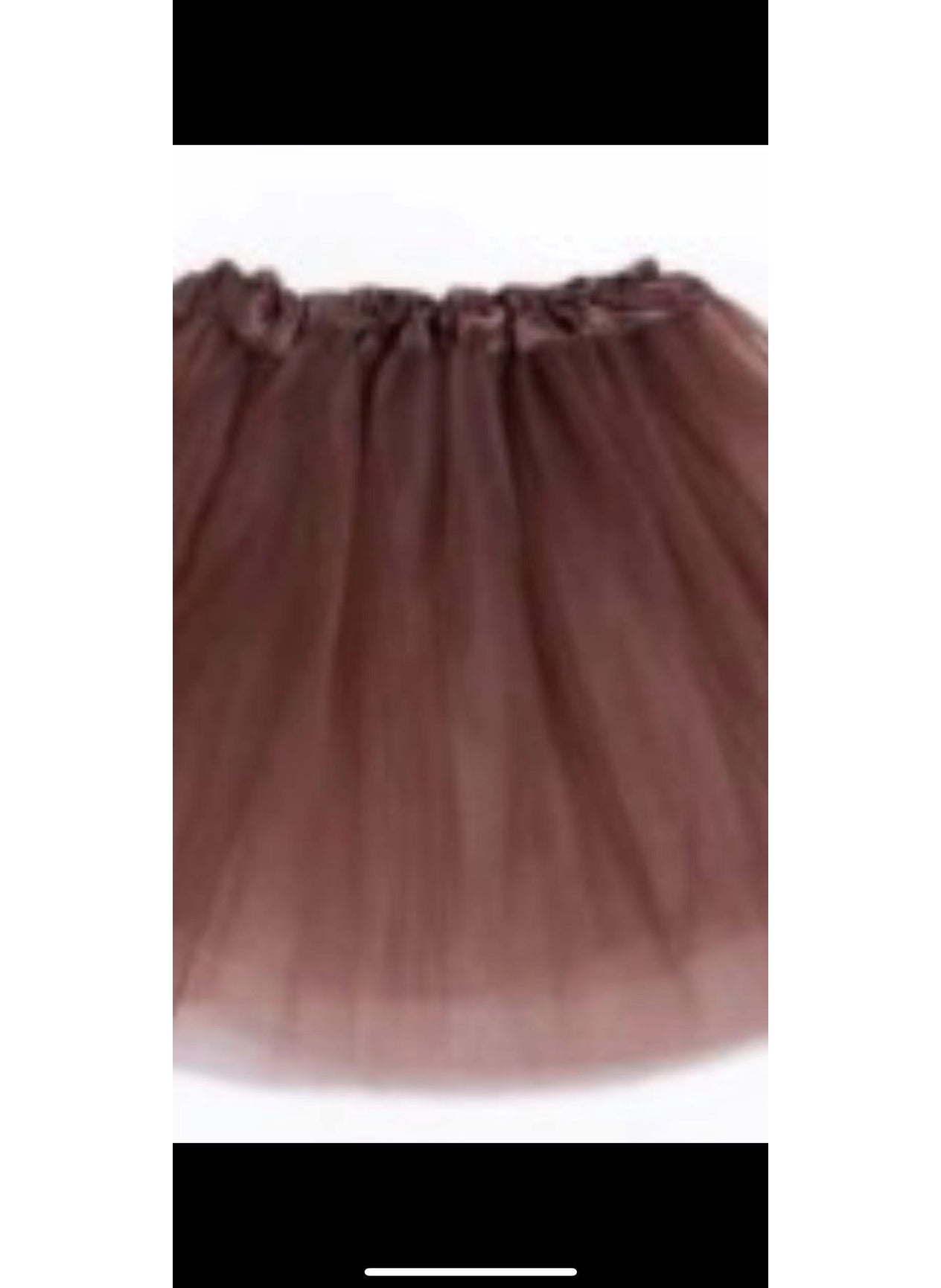 Kids Tutu Skirt Dance Performance Triple Layer TulleCoffee Coffee