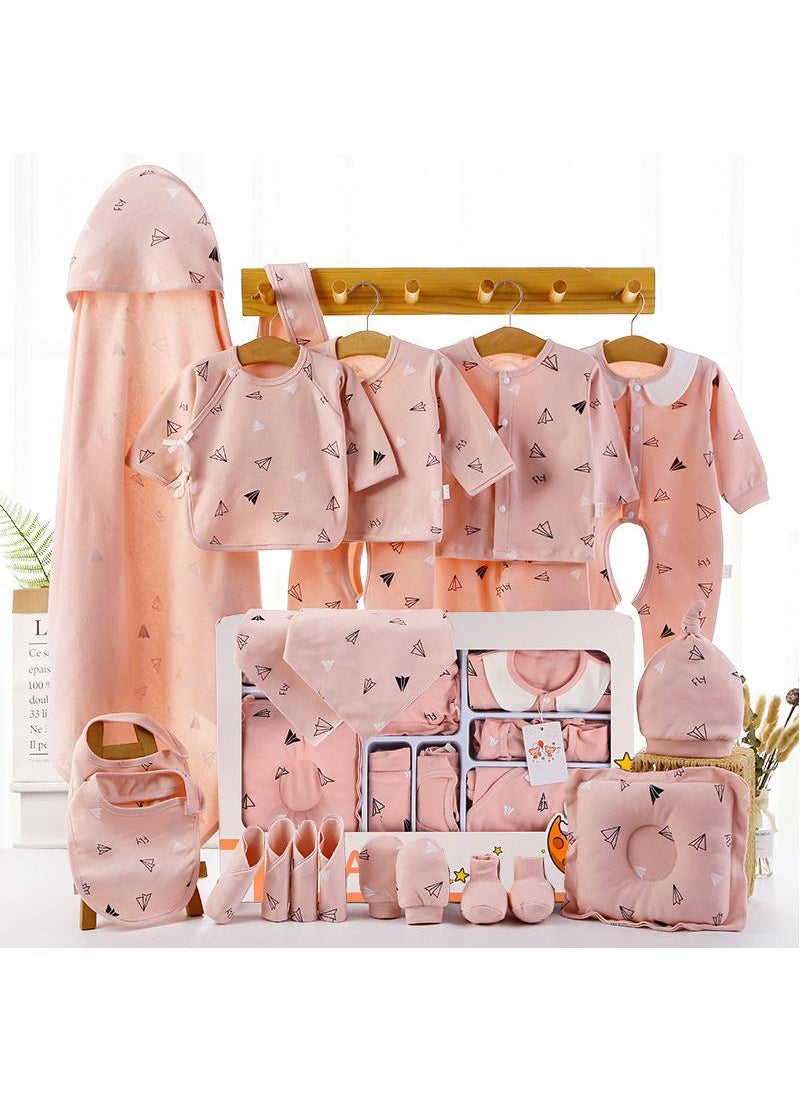 Baby Newborn Essentials Layette Gift Set With Box 22 Piece Baby Girl Boys Gifts Premium Cotton Baby Clothes Accessories Set Fits Newborn Baby Suit Set Cuddle Strap Bib Gloves Saliva Towel Pillow