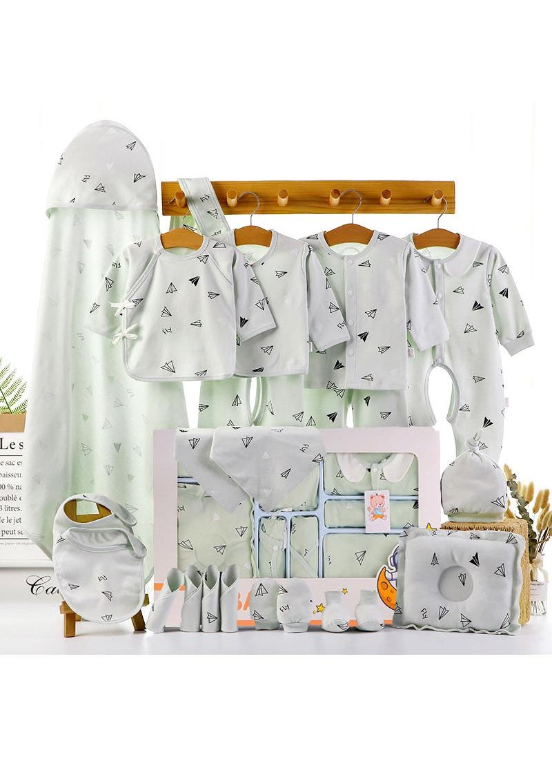 Baby Newborn Essentials Layette Gift Set With Box 22 Piece Baby Girl Boys Gifts Premium Cotton Baby Clothes Accessories Set Fits Newborn Baby Suit Set Cuddle Strap Bib Gloves Saliva Towel Pillow