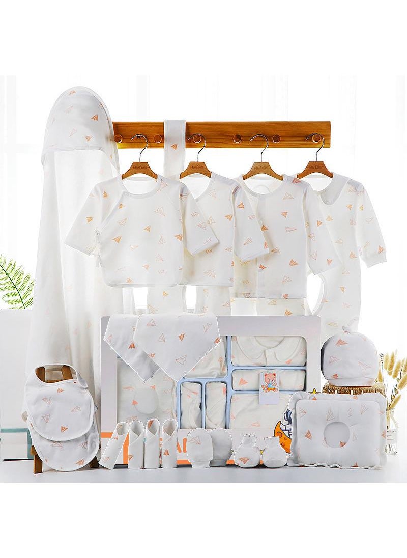 Baby Newborn Essentials Layette Gift Set With Box 22 Piece Baby Girl Boys Gifts Premium Cotton Baby Clothes Accessories Set Fits Newborn Baby Suit Set Cuddle Strap Bib Gloves Saliva Towel Pillow