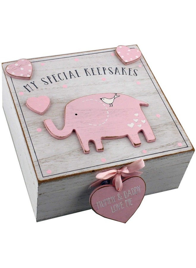 Oaktree Gifts Baby Girl Wooden Memories Keepsake Box Vintage Style …