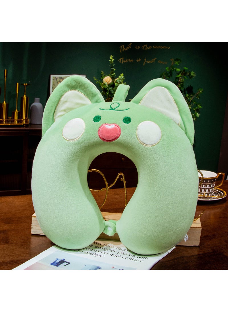 Cartoon Unicorn Memory Foam U-shaped Pillow Pillow Pillow for Cervical Spine Pillow for Aircraft Travel Portable Neck Pillow with LOGOMatcha Cat Matcha Cat