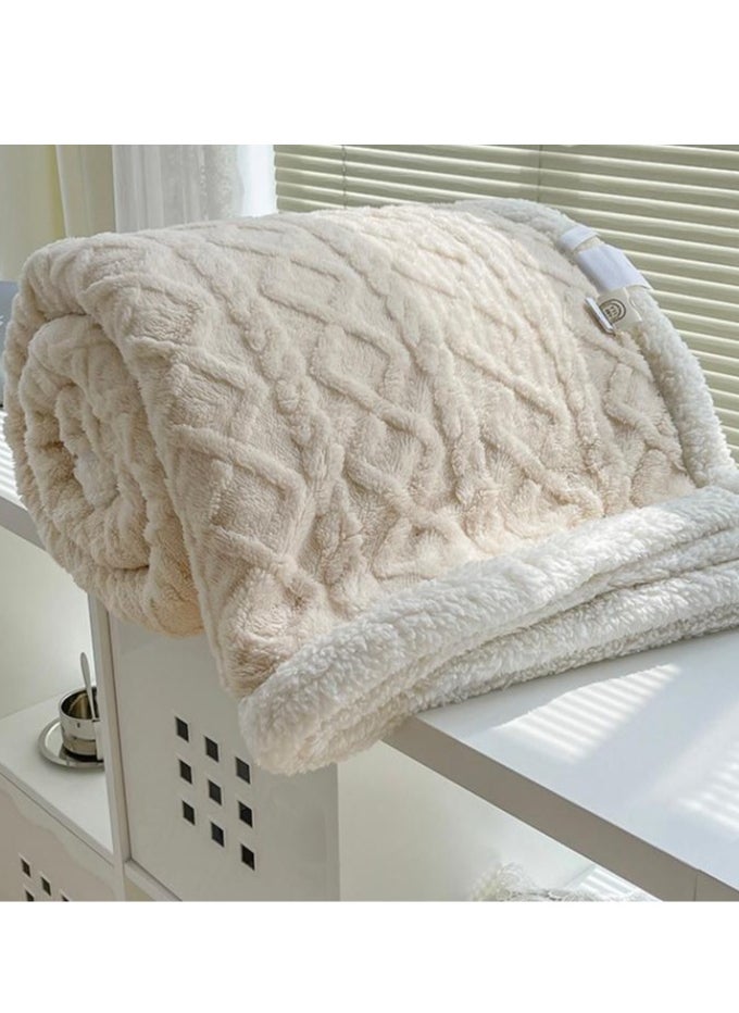 MMM HOME Comfy KING SIZE(200X230cm) Reversable Faux Fur Soft &Fluffy Blanket