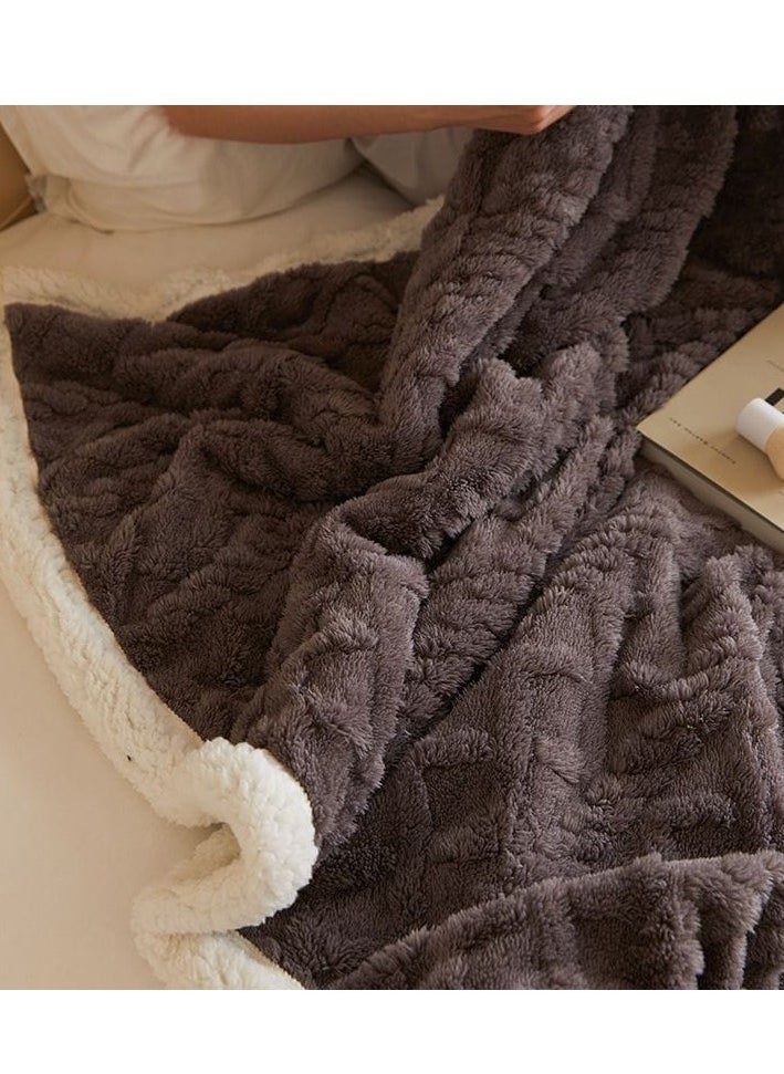 MMM HOME Comfy KING SIZE(200X230cm) Reversable Faux Fur Soft &Fluffy Blanket