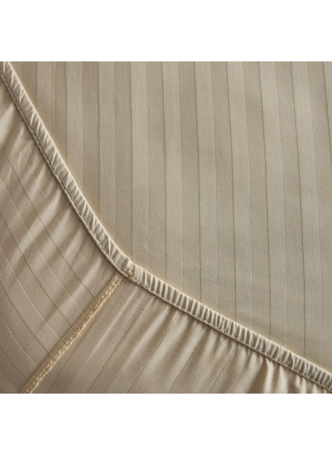 Hamilton Satin Stripe Olympic Queen Fitted Sheet 160 x 200 x 36 cm