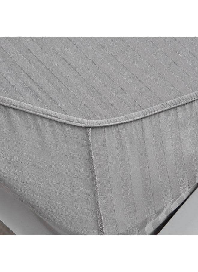 Hamilton Stripe Satin Cotton Single Fitted Sheet 200 x 36 x 90 cm