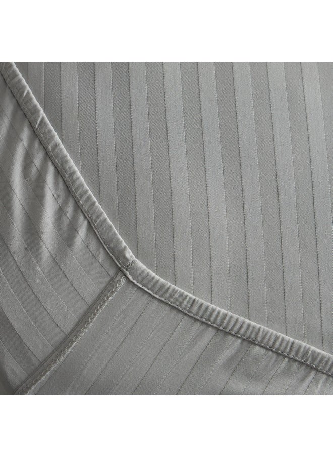 Hamilton Satin Stripe Olympic Queen Fitted Sheet 160 x 200 x 36 cm