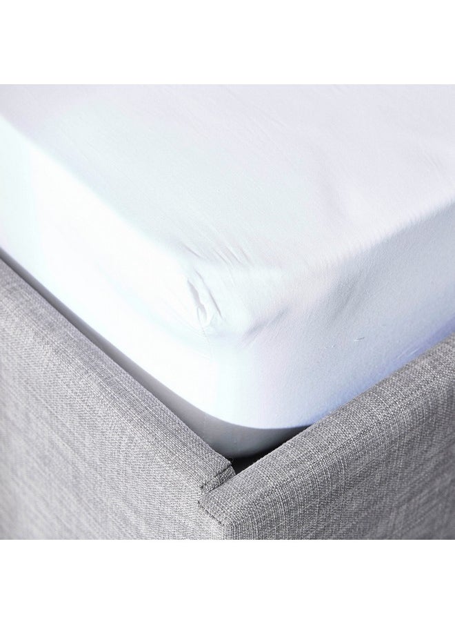 Ballina Solid Cotton Super King Fitted Sheet 200 x 33 x 200 cm