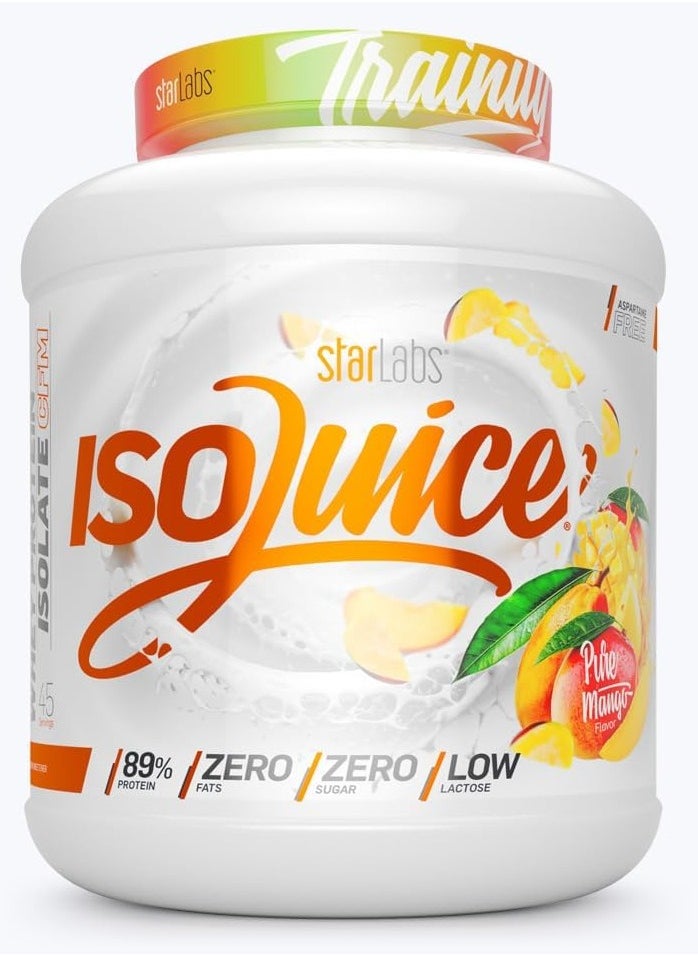 Isojuice Whey Protein Isolate Pure Mango Flavour 3 LB