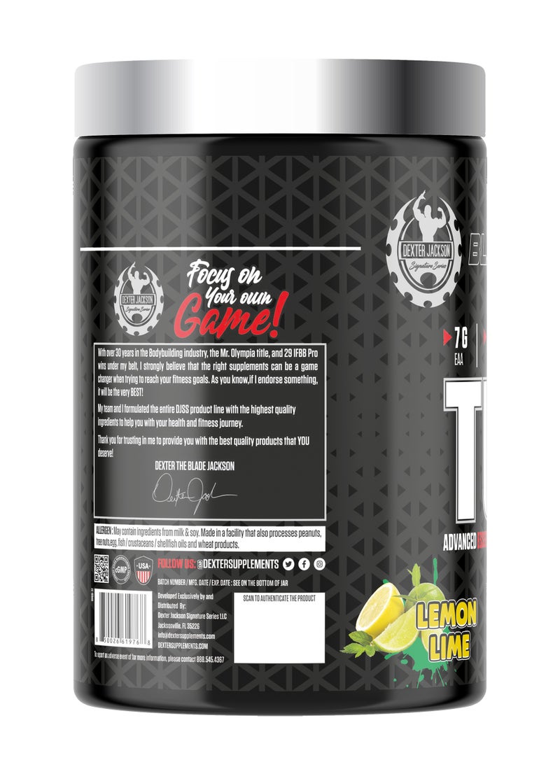 Black Series Turbo EAA 30 Servings 345g - Advanced Essential Amino Acids for Muscle Recovery and Performance (Lemon Lime)