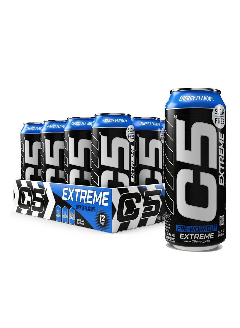 C5 EXTREME Zero Sugar Energy 473ml Pack of 12