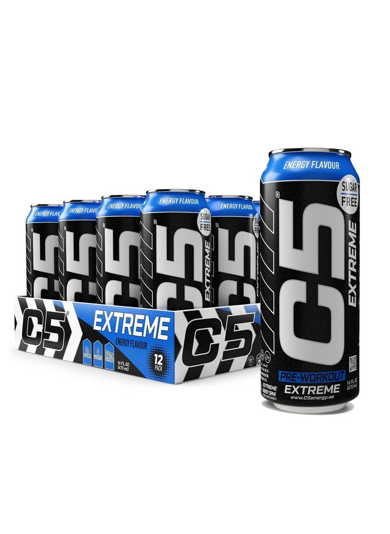 C5 EXTREME Zero Sugar Energy 473ml Pack of 12