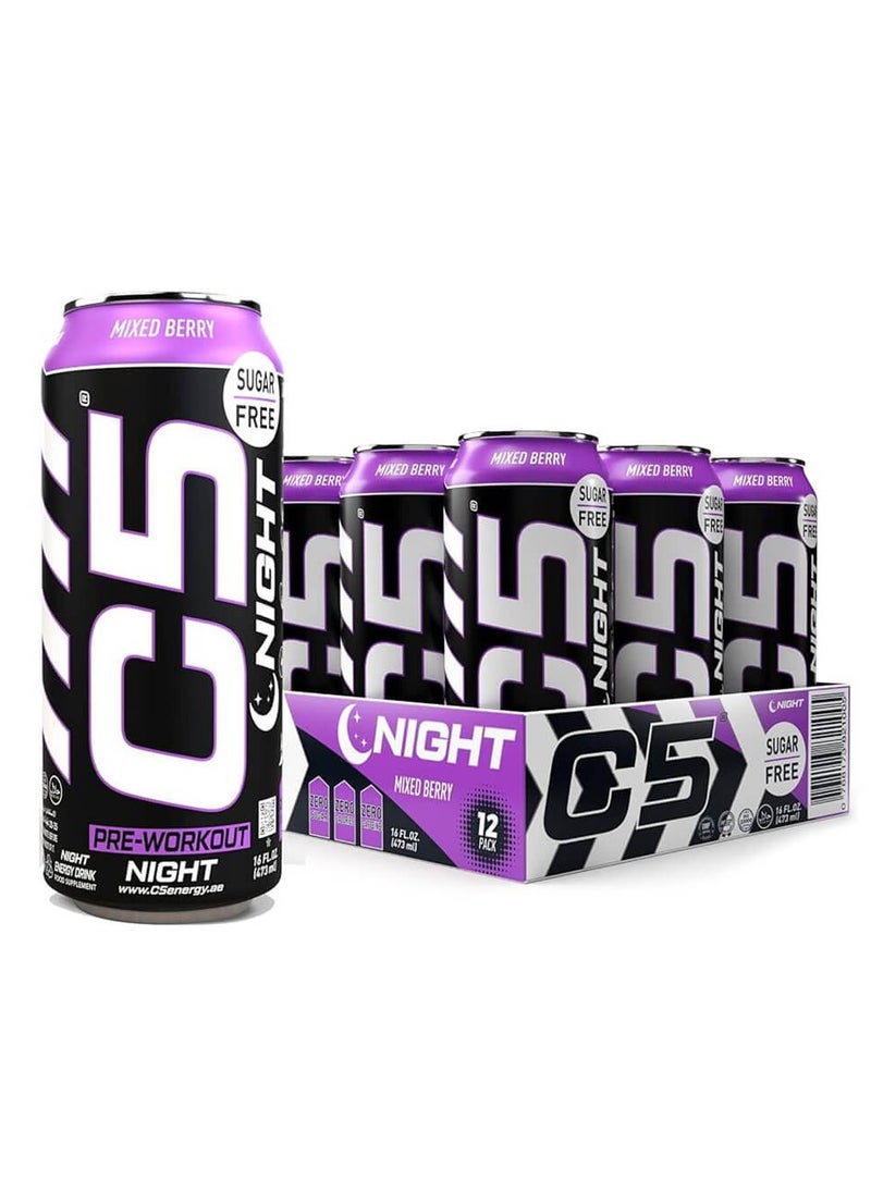 C5 NIGHT Sugar Free Mixed Berry 473ml Pack of 12