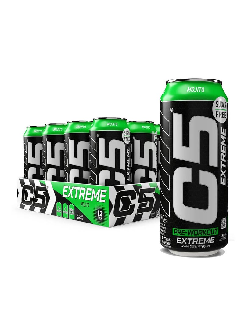 C5 EXTREME Zero Sugar Mojito 473ml Pack of 12