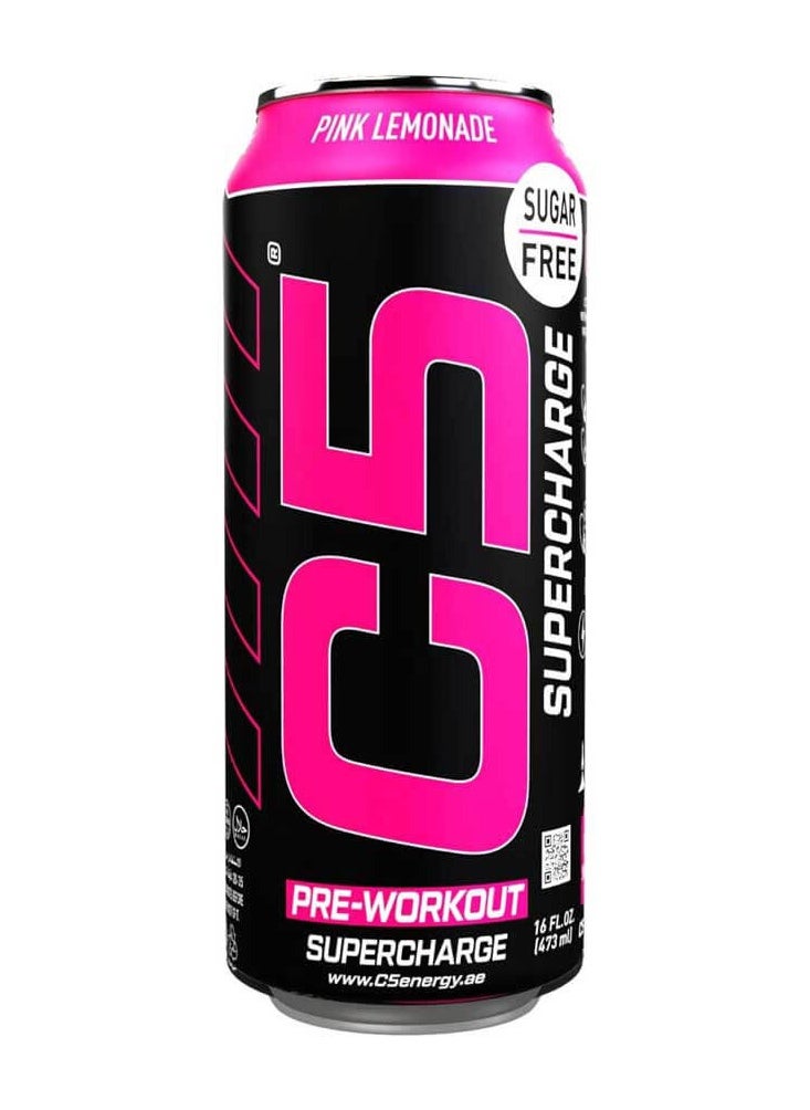 C5 SUPERCHARGE Sugar Free Pink Lemonade 473ml Pack of 12