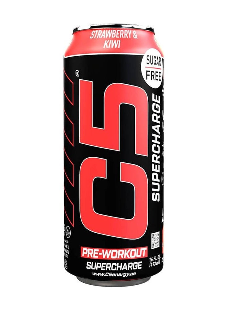 C5 SUPERCHARGE Sugar Free Strawberry & Kiwi 473ml Pack of 12