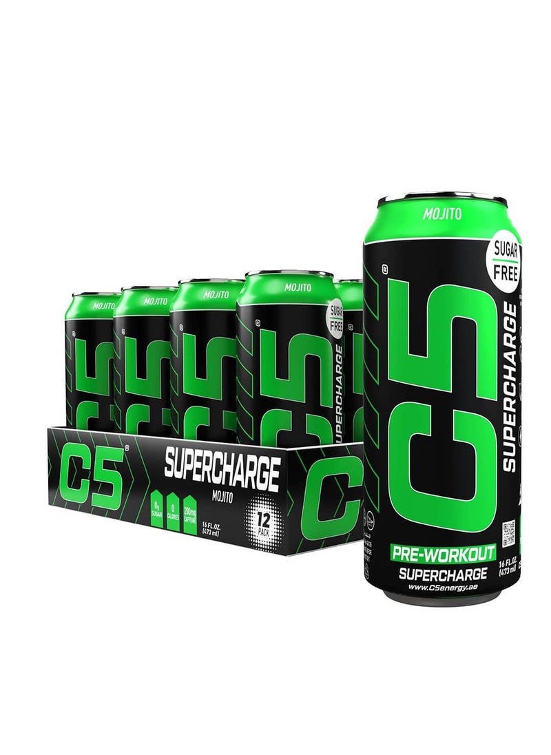 C5 SUPERCHARGE Sugar Free Mojito 473ml  Pack of 12