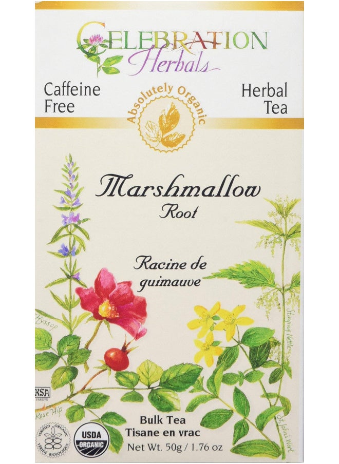Celebration Herbals Organic Marshmallow Root Bulk Tea Caffeine Free -- 1.76 oz