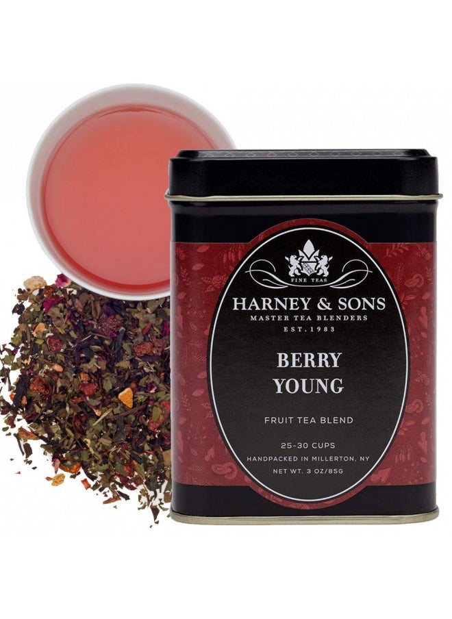 Harney & Sons Berry Young Fruit Tea with Goji Berry and Mutan Tea, 3 Ounce (48115)