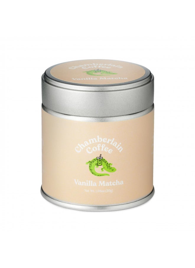 Chamberlain Coffee Matcha Japanese Green Tea Powder, Vegan, Gluten-Free 1oz tin, Vanilla