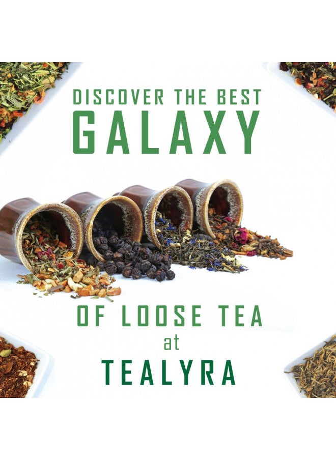 Tealyra - Tranquil Nights - Chamomile Fruity - Herbal Tea - Loose Leaf Tea - Calming & Relax Tea - Caffeine Free - All Natural Ingredients - 110g (4-ounce)