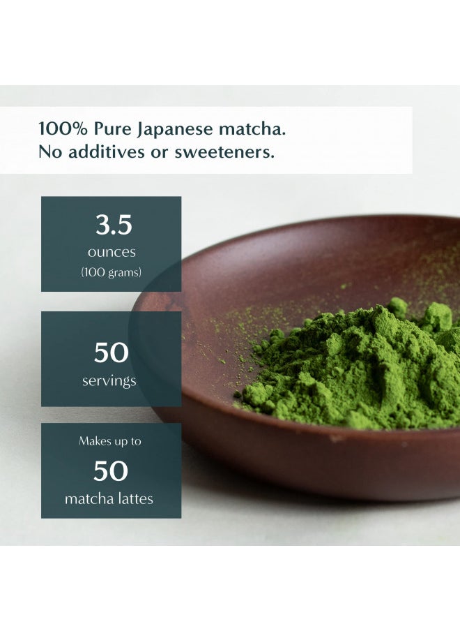 Naoki Matcha Organic All Purpose Blend - Authentic Japanese Culinary Grade Matcha Green Tea Powder from Japan (100g / 3.5oz)