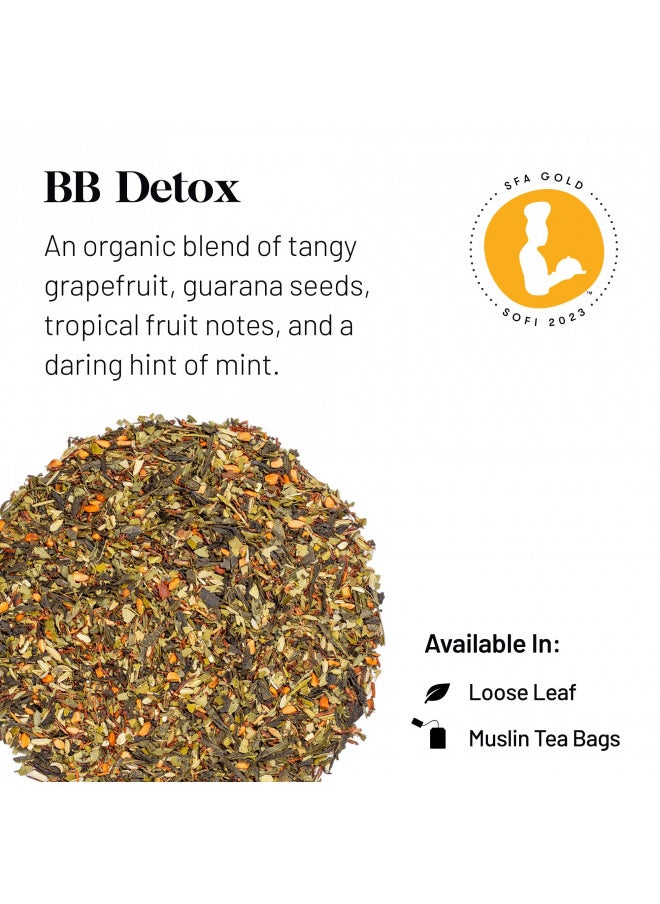 Kusmi Tea BB Detox - 3.5 oz Loose Tea Tin - Organic Blend of Green Tea, Mate & Grapefruit-Flavored Plants