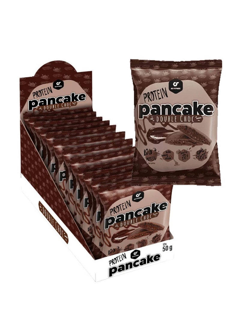 Go Fitness Protein Pancake, Double Chocolate, 50g Pack of 12