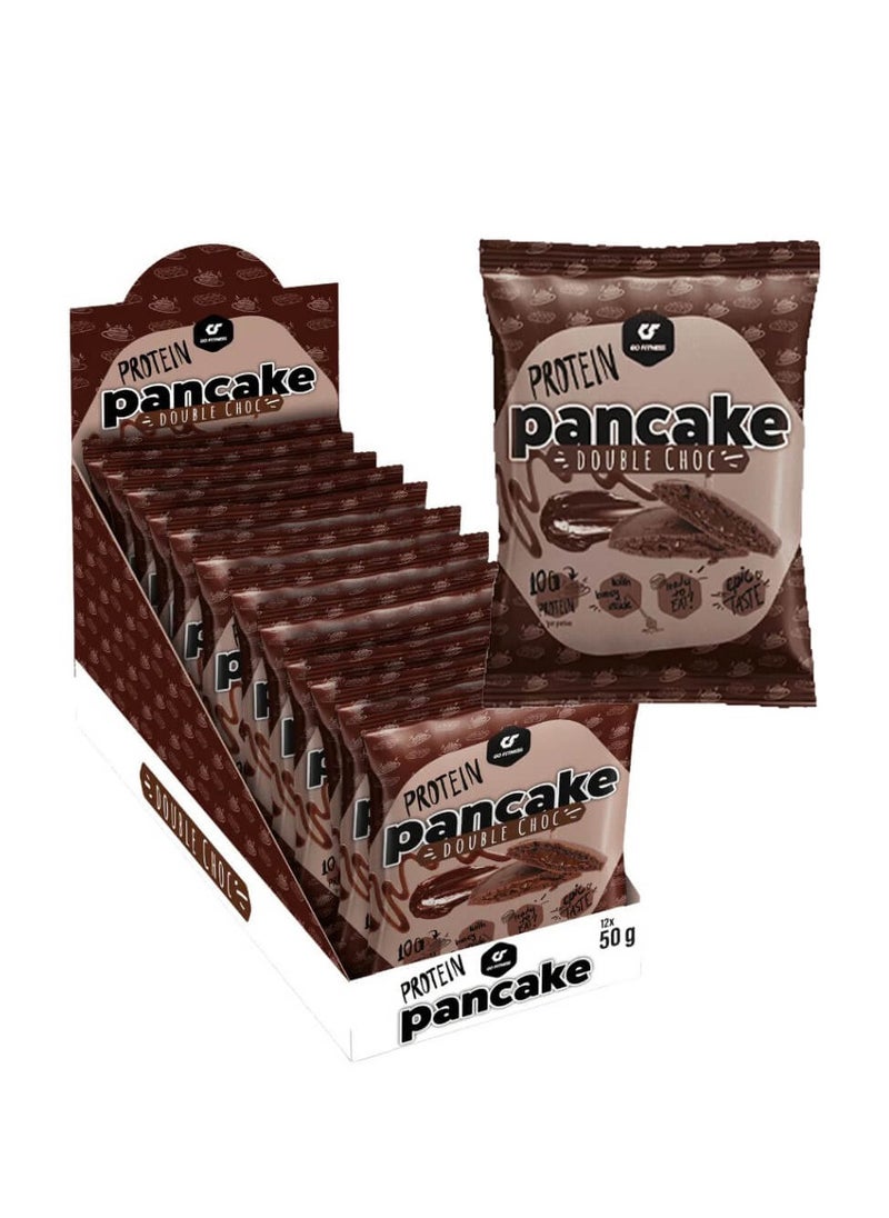 Go Fitness Protein Pancake, Double Chocolate, 50g Pack of 12